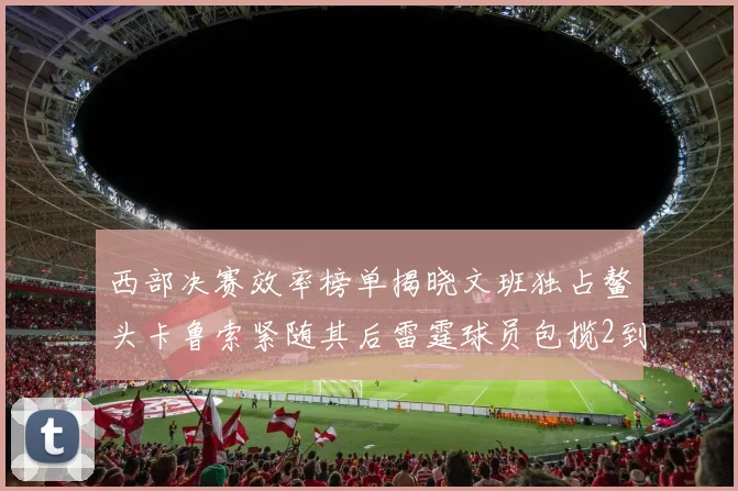 西部决赛效率榜单揭晓文班独占鳌头卡鲁索紧随其后雷霆球员包揽2到5名